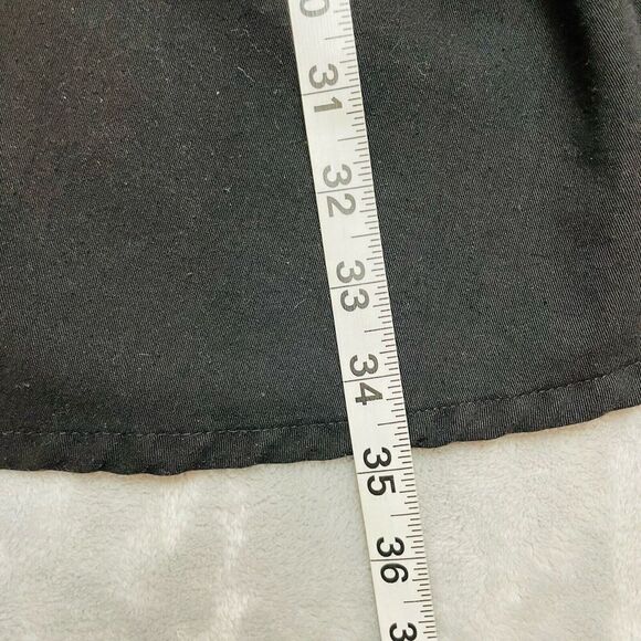 Vintage Best American Midi Skirt Juniors 7/8 Black Button Goth Witchy Whimsigoth - Picture 7 of 8